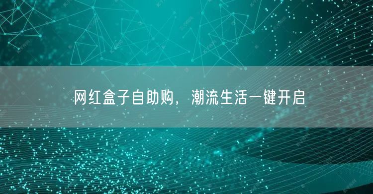 网红盒子自助购，潮流生活一键开启